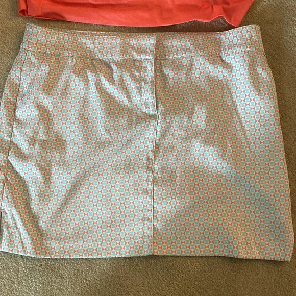 IZOD golf skort size 16 with free XL tangerine top - Picture 2 of 12